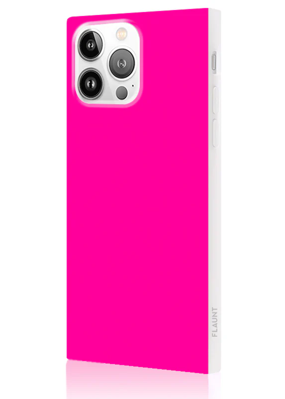 SQUARE® Neon Pink iPhone Case - Image 64