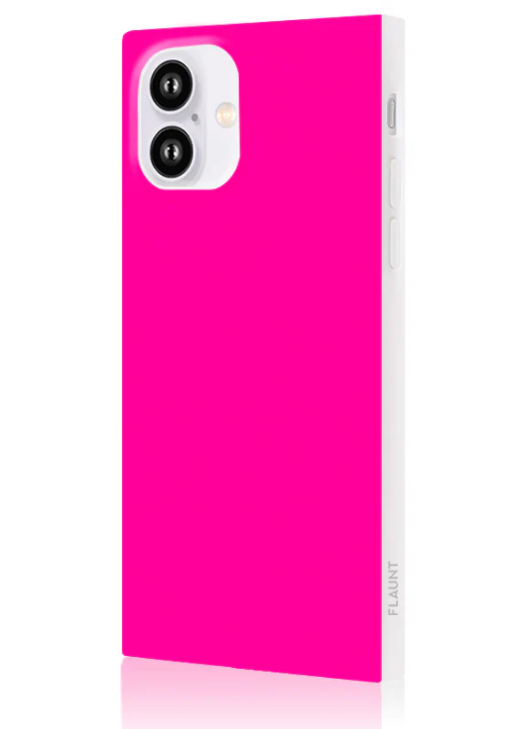 SQUARE® Neon Pink iPhone Case - Image 77