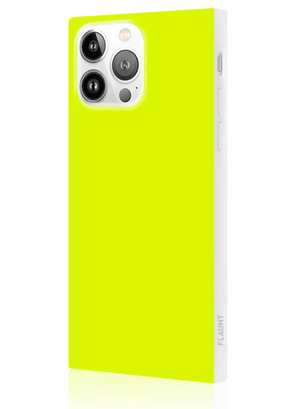 SQUARE® Neon Yellow iPhone Case - Image 42