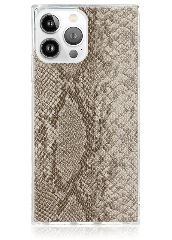 SQUARE® Nude Python Faux Leather iPhone Case - Image 17