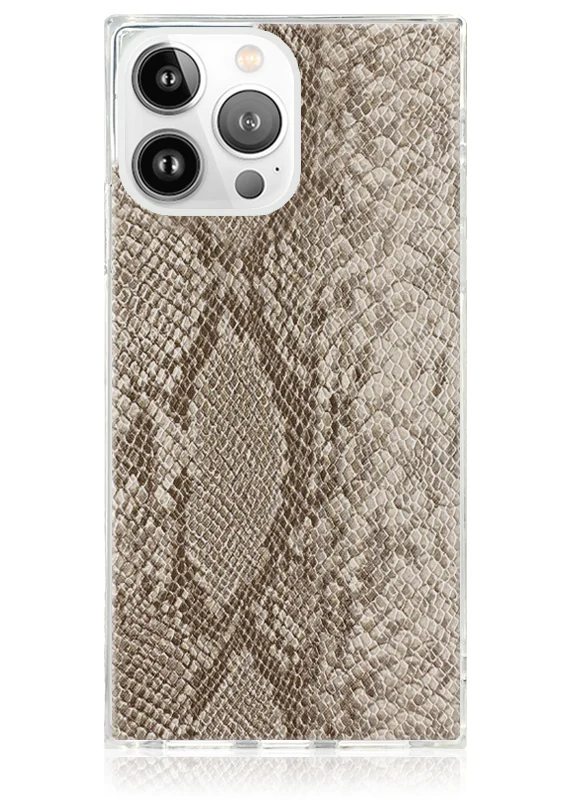 SQUARE® Nude Python Faux Leather iPhone Case - Image 25