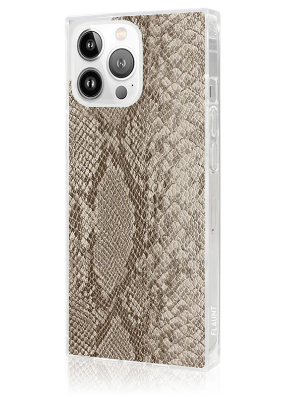 SQUARE® Nude Python Faux Leather iPhone Case - Image 26