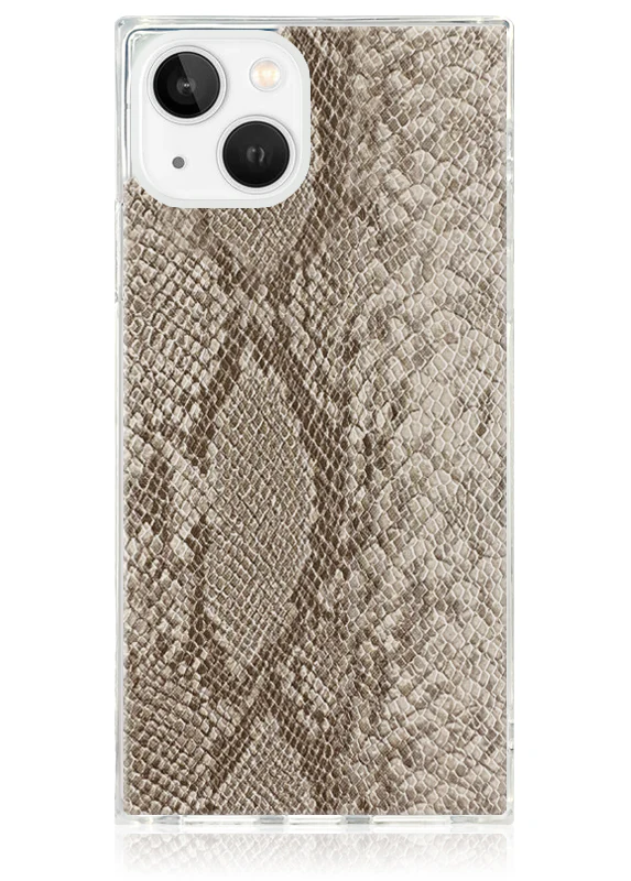 SQUARE® Nude Python Faux Leather iPhone Case - Image 7