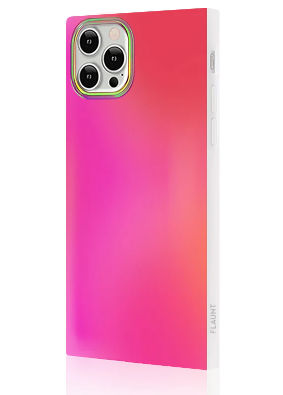 SQUARE® Pink Iridescent Satin iPhone Case - Image 4