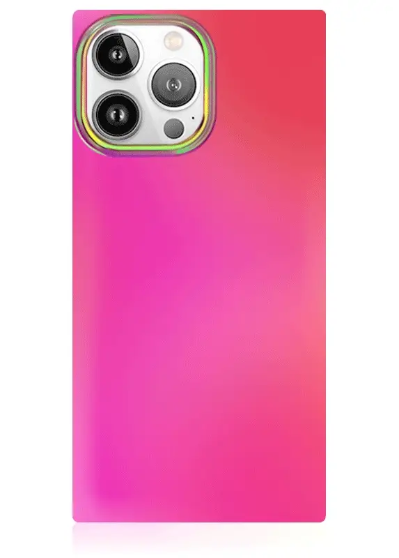 SQUARE® Pink Iridescent Satin iPhone Case - Image 5