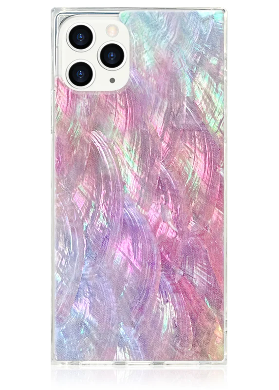 SQUARE® Pink Mother of Pearl iPhone Case - Image 15