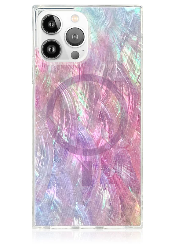 SQUARE® Pink Mother of Pearl iPhone Case - Image 35