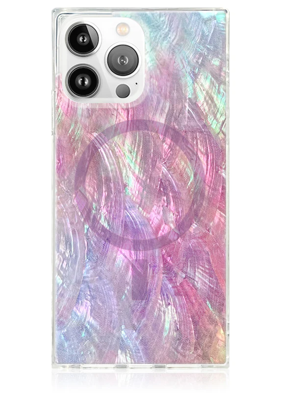 SQUARE® Pink Mother of Pearl iPhone Case - Image 45
