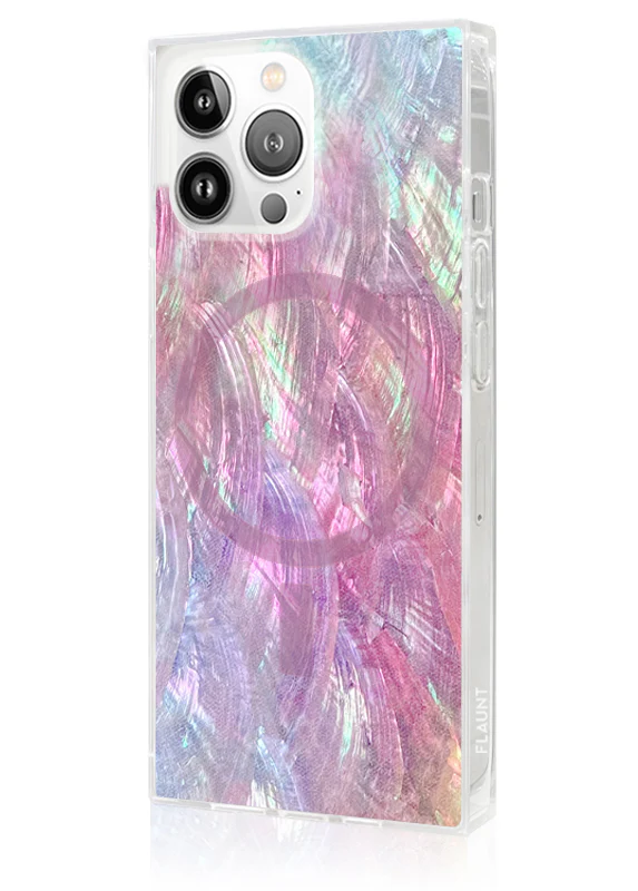 SQUARE® Pink Mother of Pearl iPhone Case - Image 50