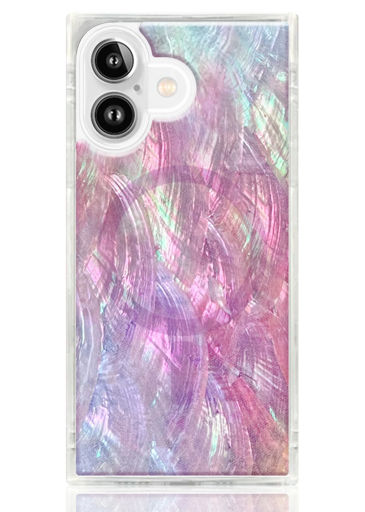 SQUARE® Pink Mother of Pearl iPhone Case - Image 61