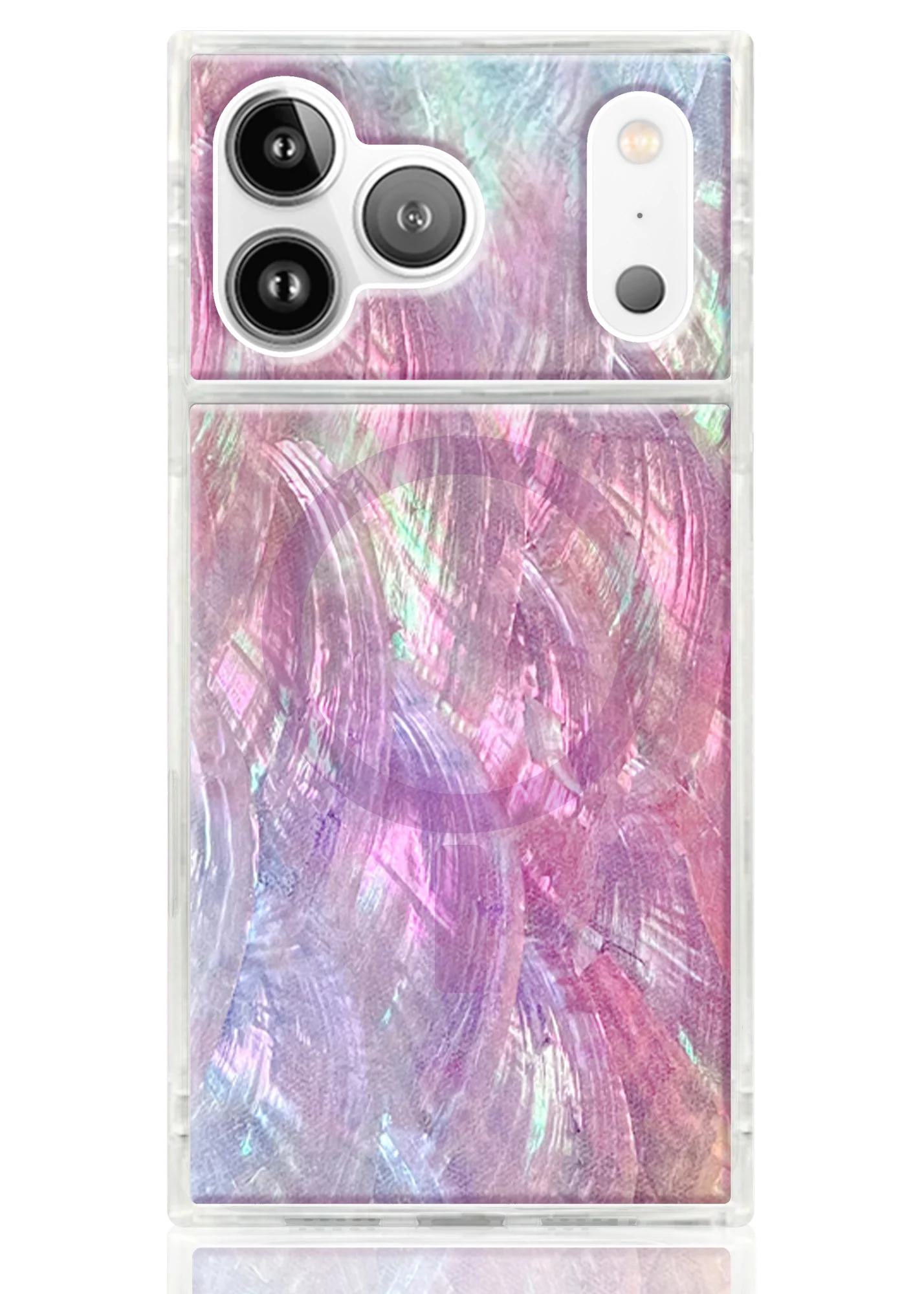 SQUARE® Pink Mother of Pearl iPhone Case - Image 73