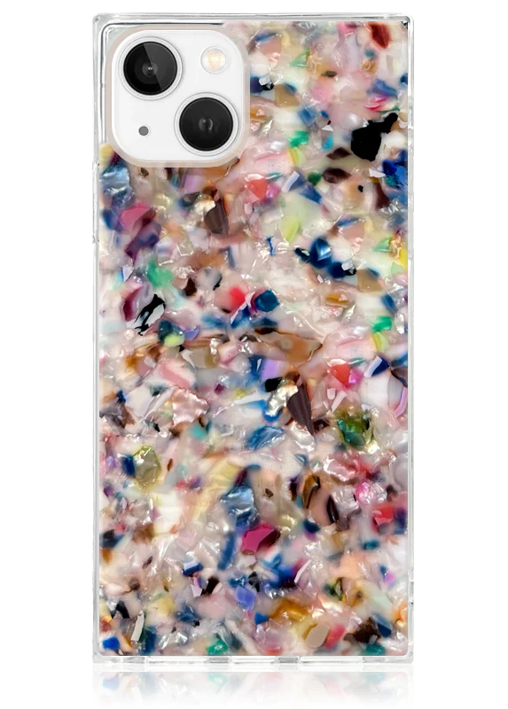 SQUARE® Rainbow Confetti Tortoise Shell iPhone Case - Image 17