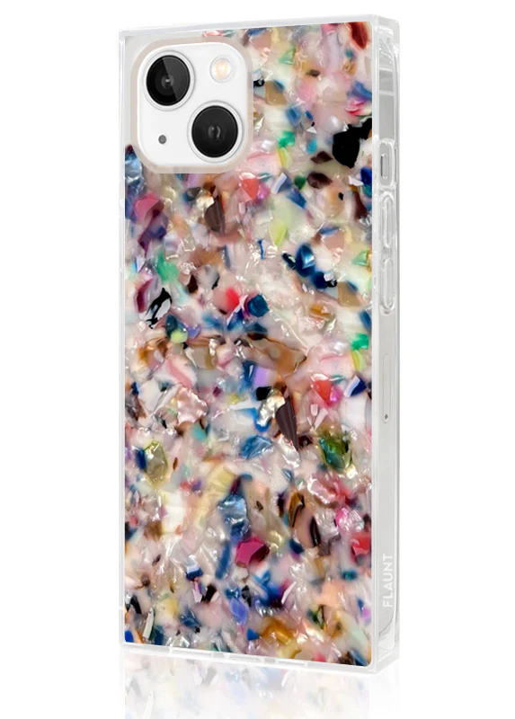 SQUARE® Rainbow Confetti Tortoise Shell iPhone Case - Image 26