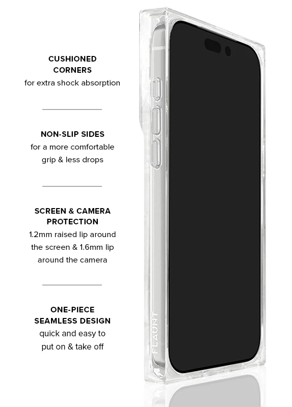 SQUARE® Rainbow Confetti Tortoise Shell iPhone Case - Image 68