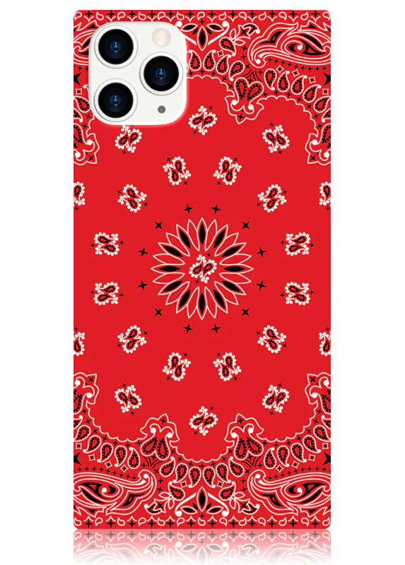 SQUARE® Red Bandana iPhone Case - Image 15