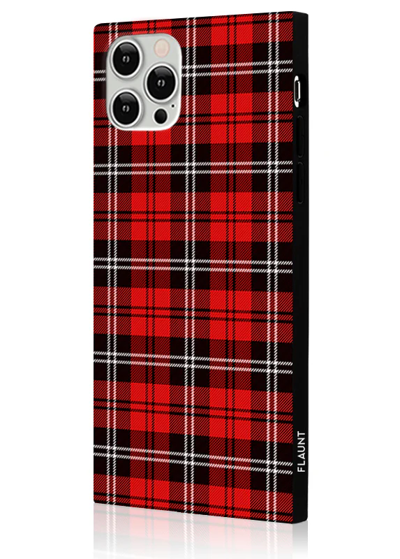 SQUARE® Red Plaid iPhone Case - Image 28