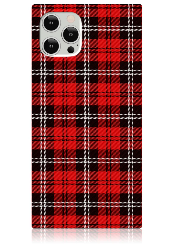 SQUARE® Red Plaid iPhone Case - Image 3