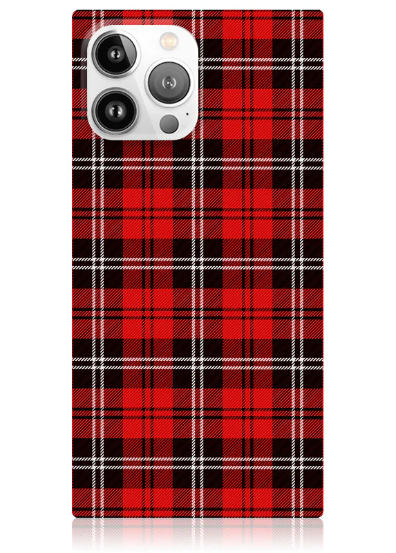 SQUARE® Red Plaid iPhone Case - Image 37