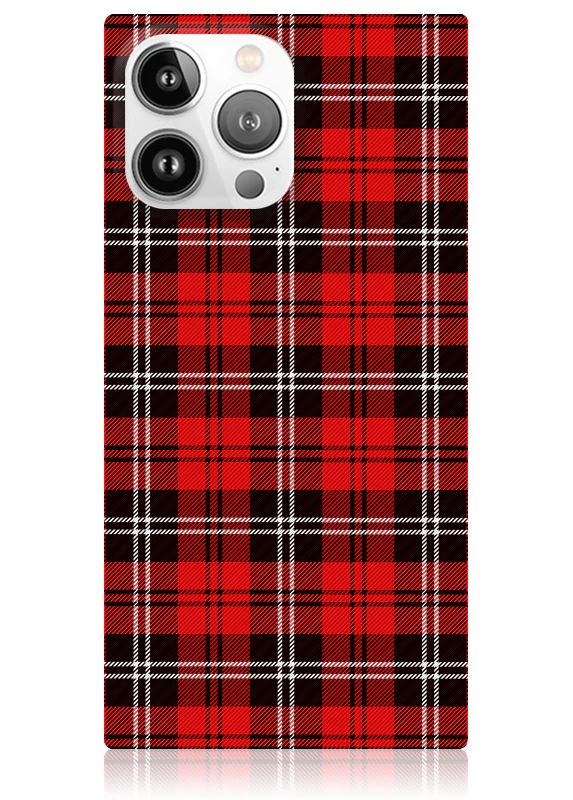 SQUARE® Red Plaid iPhone Case - Image 7