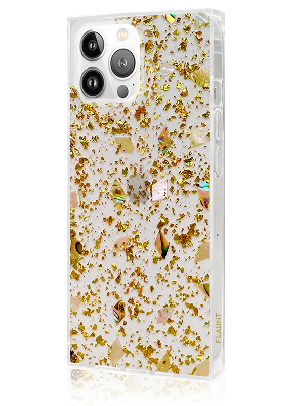 SQUARE® Shell and Gold Flake iPhone Case - Image 14