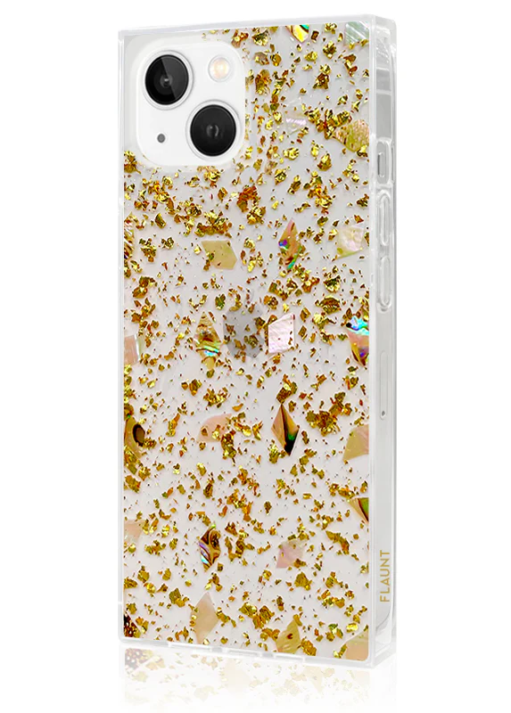 SQUARE® Shell and Gold Flake iPhone Case - Image 16