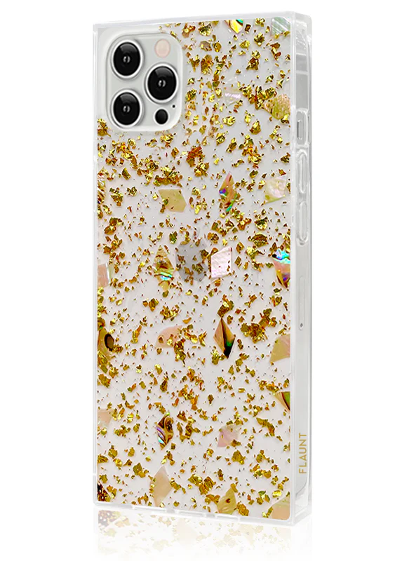 SQUARE® Shell and Gold Flake iPhone Case - Image 18