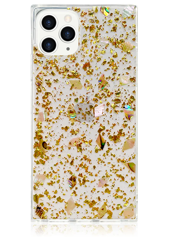 SQUARE® Shell and Gold Flake iPhone Case - Image 19