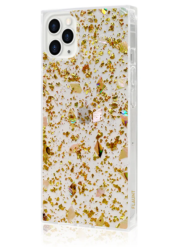 SQUARE® Shell and Gold Flake iPhone Case - Image 20
