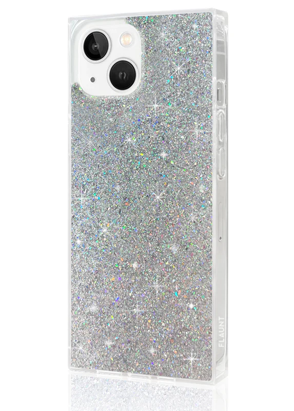 SQUARE® Silver Glitter iPhone Case - Image 22