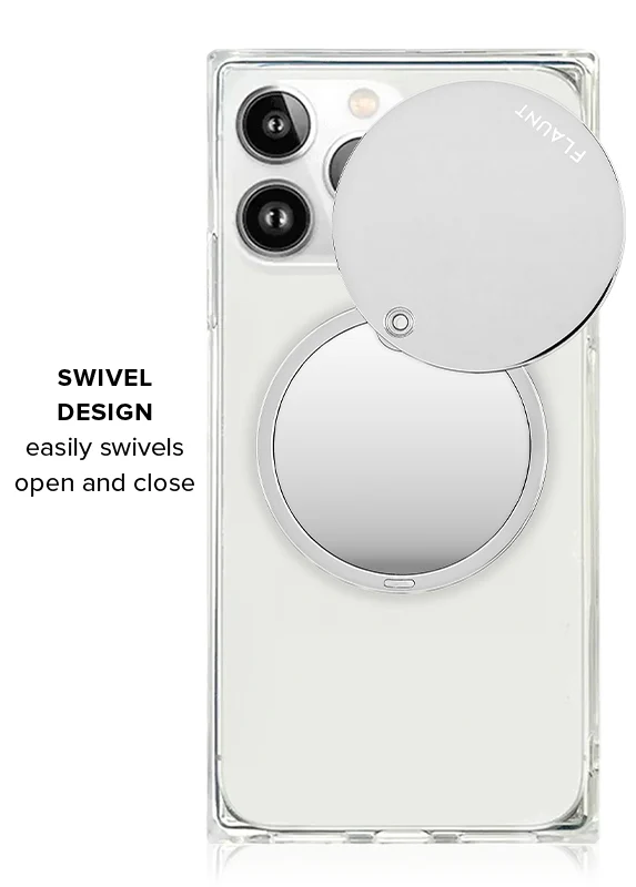 Silver Metallic MagSafe Compact Mirror (Works with MagSafe Cases Only) - Image 4