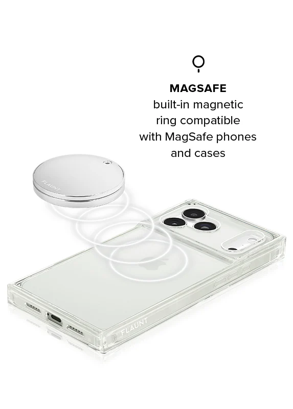 Silver Metallic MagSafe Compact Mirror (Works with MagSafe Cases Only) - Image 5