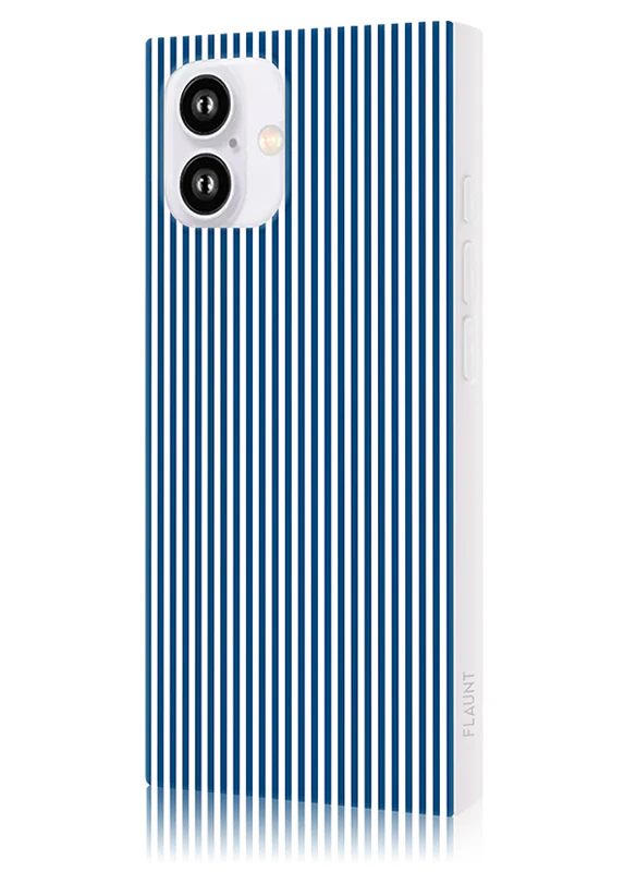 SQUARE® Blue & White Oxford Stripe iPhone Case - Image 12