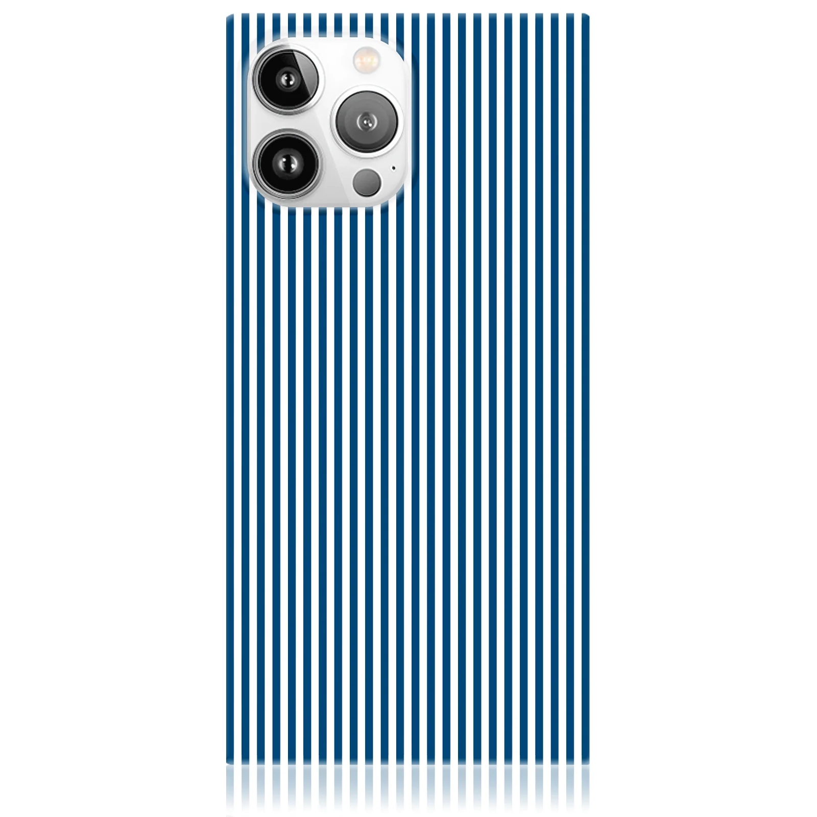 SQUARE® Blue & White Oxford Stripe iPhone Case - Image 21