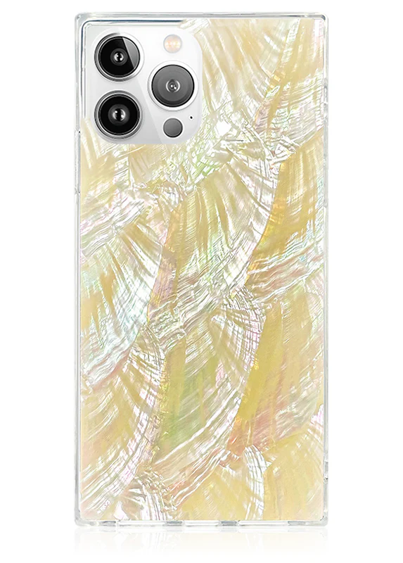 SQUARE® Butter Yellow Mother of Pearl iPhone Case - Image 13