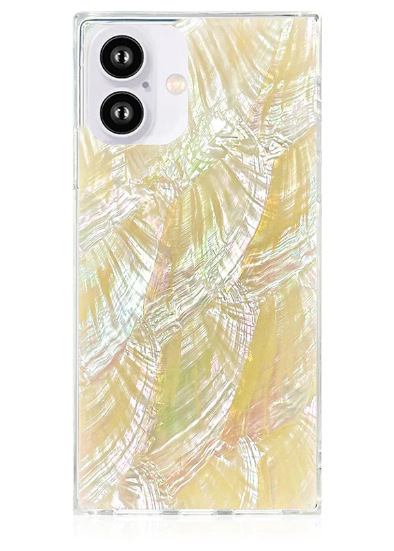 SQUARE® Butter Yellow Mother of Pearl iPhone Case - Image 33