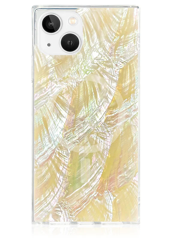 SQUARE® Butter Yellow Mother of Pearl iPhone Case - Image 47