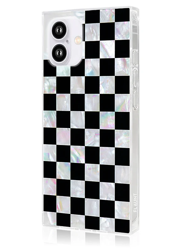 SQUARE® Checkered Mother of Pearl iPhone Case - Image 12