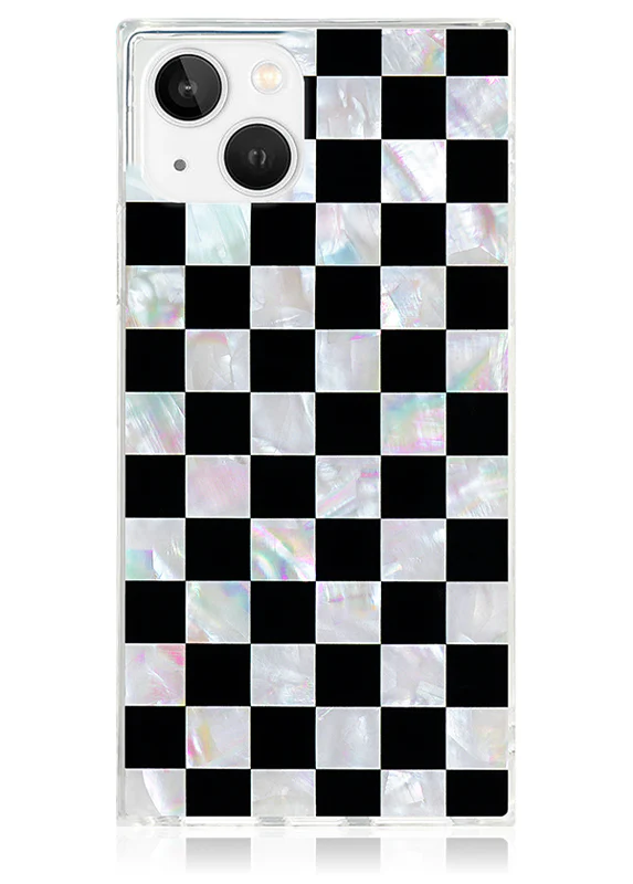 SQUARE® Checkered Mother of Pearl iPhone Case - Image 27
