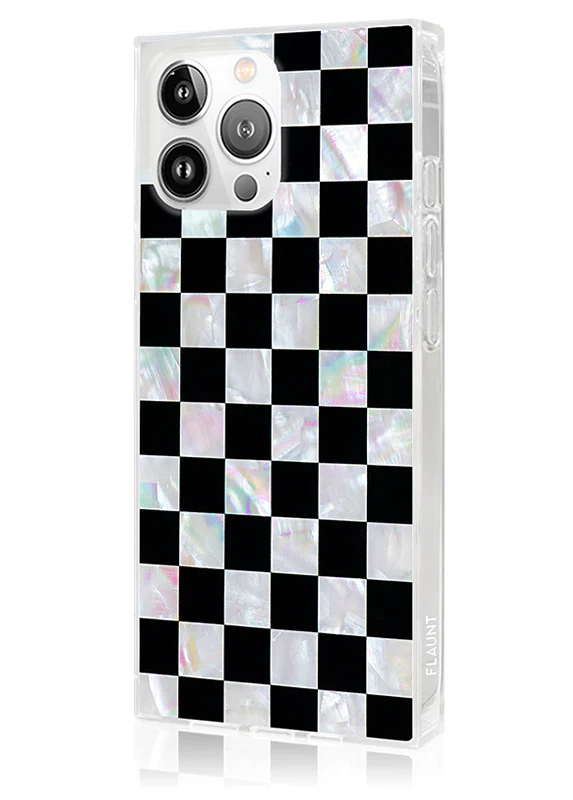SQUARE® Checkered Mother of Pearl iPhone Case - Image 6