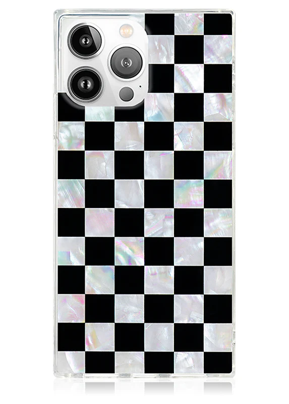 SQUARE® Checkered Mother of Pearl iPhone Case - Image 9