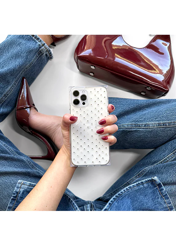 SQUARE® Crystal Rhinestone iPhone Case - Image 41