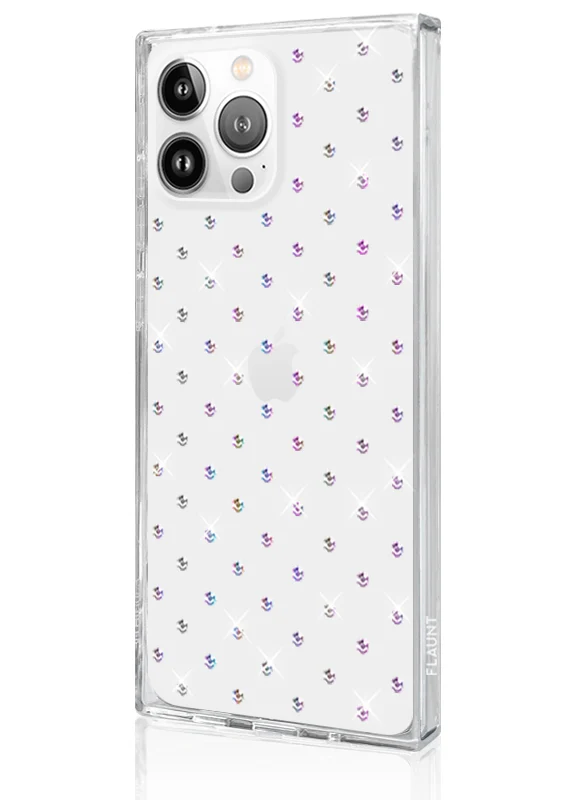 SQUARE® Iridescent Crystal Rhinestone iPhone Case - Image 30