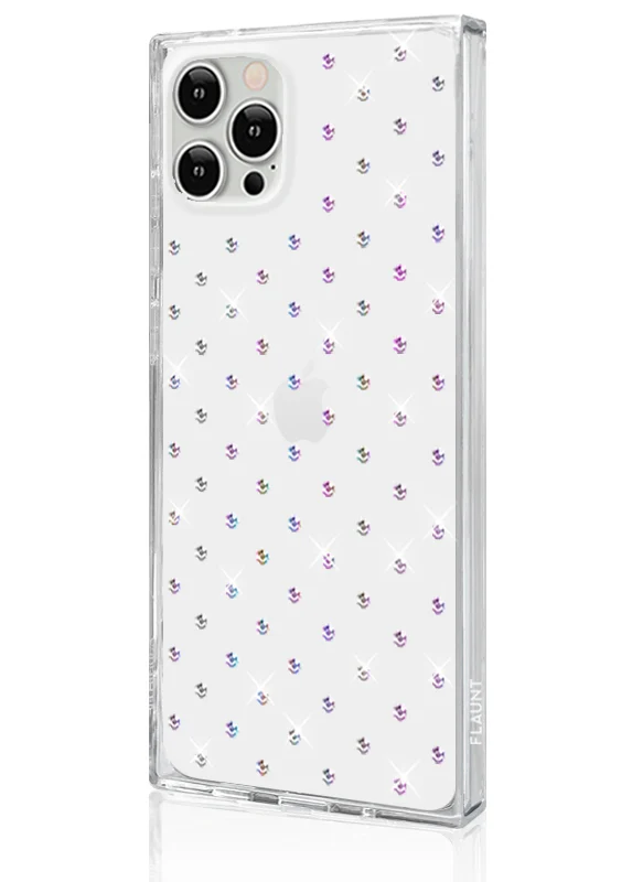SQUARE® Iridescent Crystal Rhinestone iPhone Case - Image 4