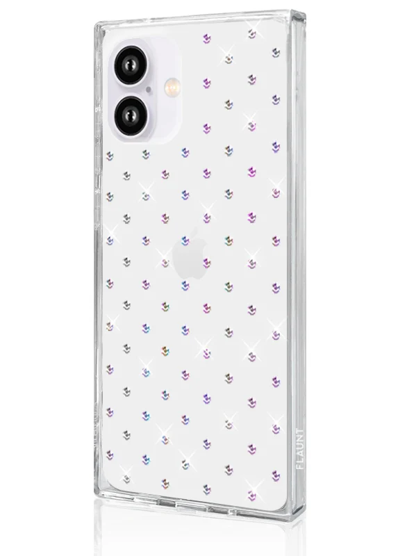 SQUARE® Iridescent Crystal Rhinestone iPhone Case - Image 8