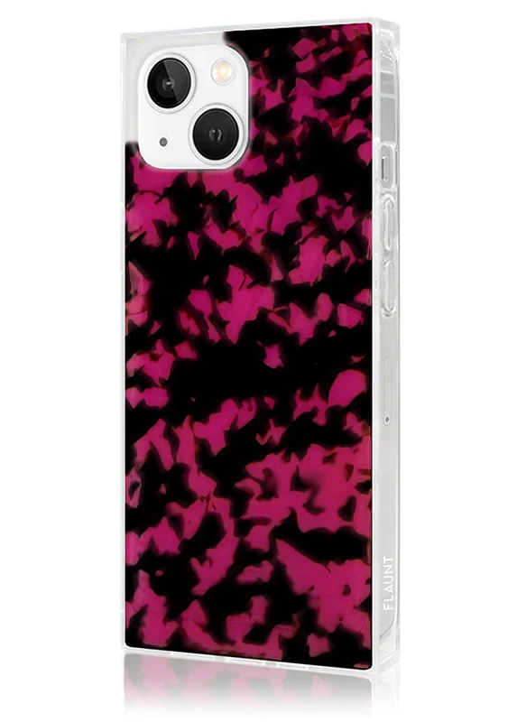 SQUARE® Raspberry Tortoise Shell iPhone Case - Image 12