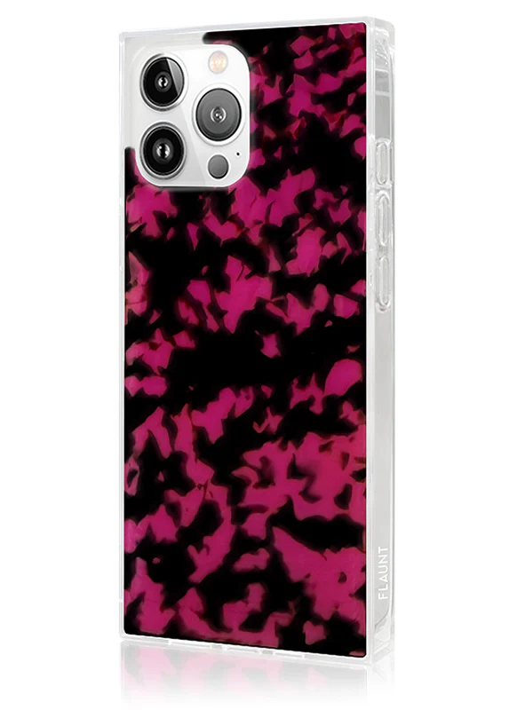 SQUARE® Raspberry Tortoise Shell iPhone Case - Image 22
