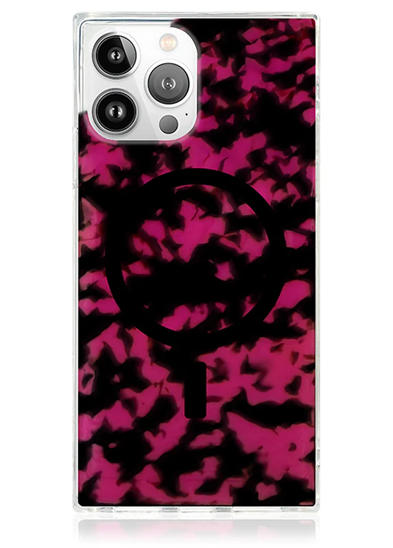 SQUARE® Raspberry Tortoise Shell iPhone Case - Image 25