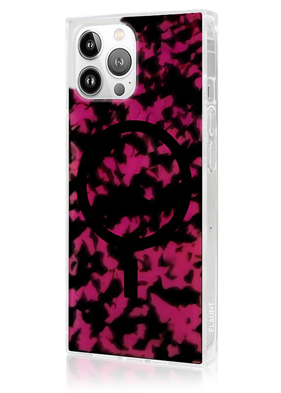 SQUARE® Raspberry Tortoise Shell iPhone Case - Image 26