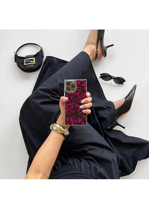 SQUARE® Raspberry Tortoise Shell iPhone Case - Image 47