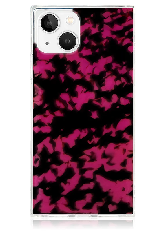 SQUARE® Raspberry Tortoise Shell iPhone Case - Image 5